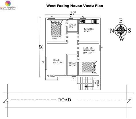 West Facing House Vastu Plan With Pooja Room Bmp Review Designinte