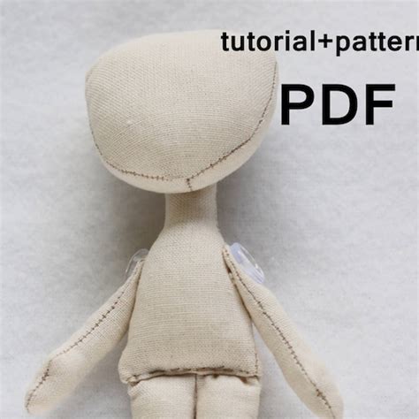 pdf tutorialpattern doll body 14cm 5 5 doll patterns etsy