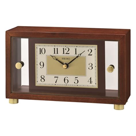 Wooden Mantel Clock Qxg149b Clocks From Hillier Jewellers Uk