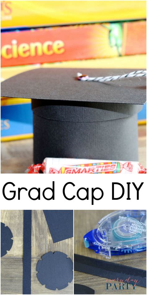 The little gold tassel is so darling! Graduation Cap Gift Box DIY - Everyday Party Magazine