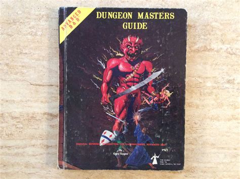 Adandd Dungeon Masters Guide 1979 1st Print Tsr Gygax Dungeons Etsy