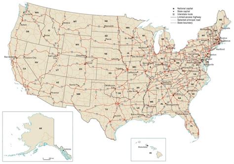 Mapa De Estados Unidos Para Imprimir【gratis】alta Calidad