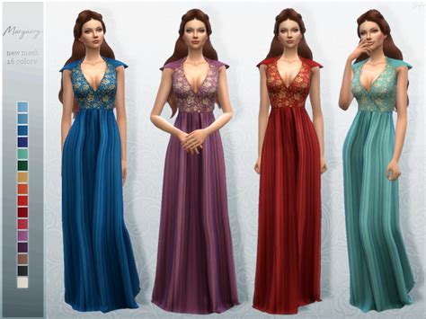 Nocturna Sims — Sifixcc Margaery Dress Download Tsr