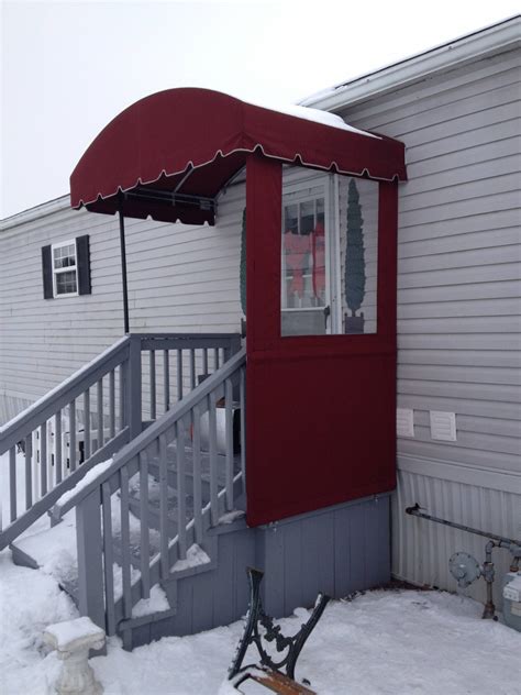  our door canopies are a great way to offer shelter from the elements whilst making your home characterful and inviting. Arched door awning and wind panel | Kreider's Canvas ...