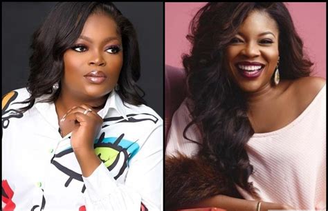 kemi adetiba gives funke akindele her flowers following record breaking achievements in