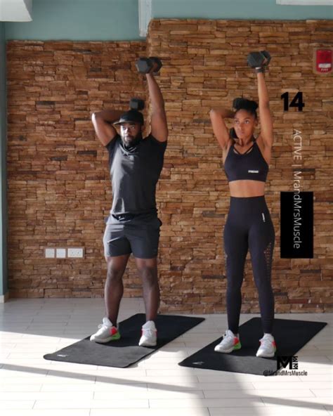 MrandMrsMuscle On Instagram UPPER BODY DUMBBELL HIIT WORKOUT SAVE SHARE TAG YOUR WORKOUT