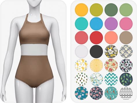 El Sol Swimsuit At Nords Sims Sims 4 Updates