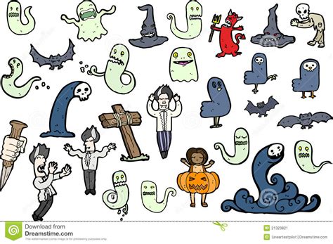 Halloween Cartoons Stock Vector Illustration Of Isolated