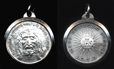 Holy Face 50 Sterling Silver Side Medal Sisters Of Carmel
