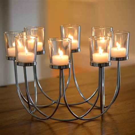 Set Of 3 Elegant Tea Light Glass Candle Holders Wedding Table Centrepiece Uk Home