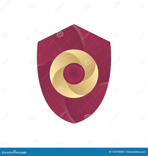 Shield Circle Logo Vector Stock Vector Illustration Of Protection