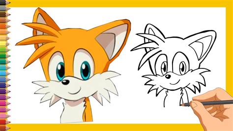 Tails From Sonic The Hedgehog How To Draw And Color Youtube