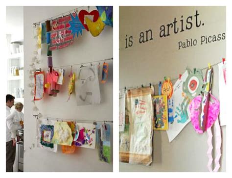 21 Ways To Display Kids Artwork Honor Creativity And Manage The Piles