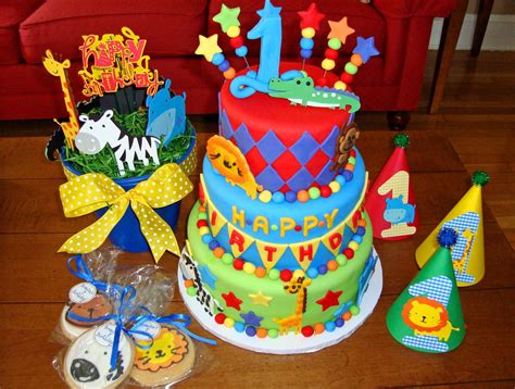 The cake can be decorated with. Sugar Butter Baby: Baby's 1st Birthday Zoo