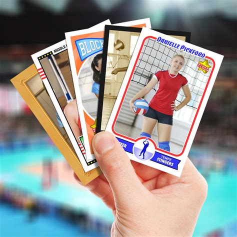 Custom Volleyball Cards Retro 60 Starr Cards