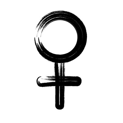 Symbol Of A Womanfemale Gender Symbol Isolated On A White Background