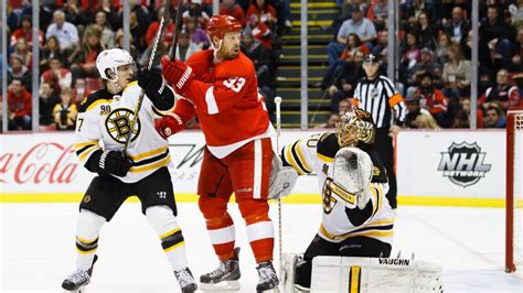 Nhl Boston Bruins At Detroit Red Wings For The Win