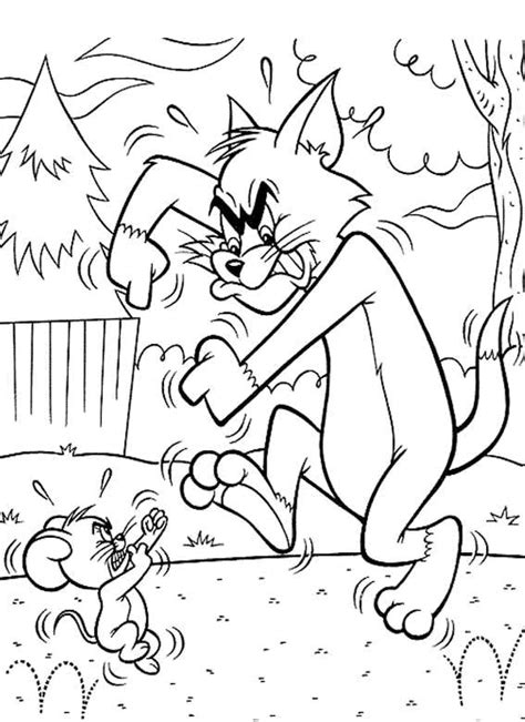 Krafty Kidz Center Tom And Jerry Coloring Pages