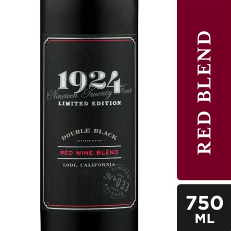 1924 Double Black California Red Wine Blend 750 Ml Fred Meyer