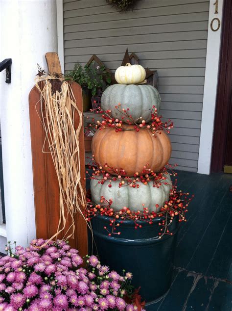 Pumpkin Decor For Front Porch Decoomo