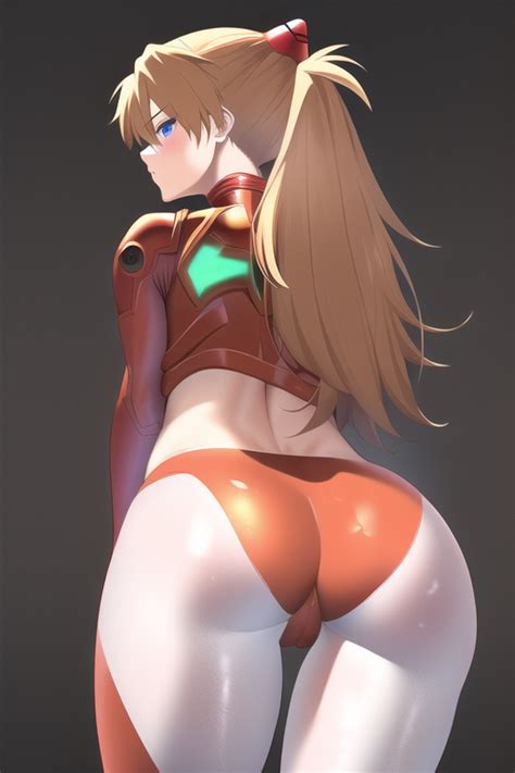 rule 34 ai generated ass ass focus asuka langley sohryu blue eyes bodysuit female from behind