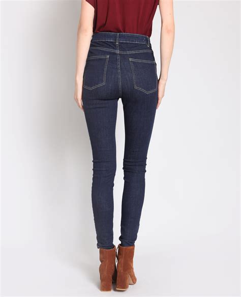 skinny jeans met hoge taille donkerblauw 140668682a00 pimkie