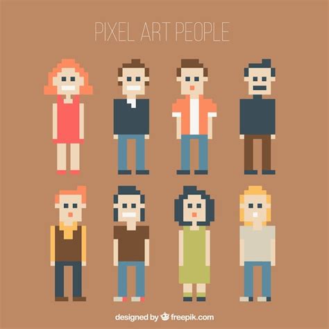 Pixel Art Human Vectors And Illustrations For Free Download Freepik