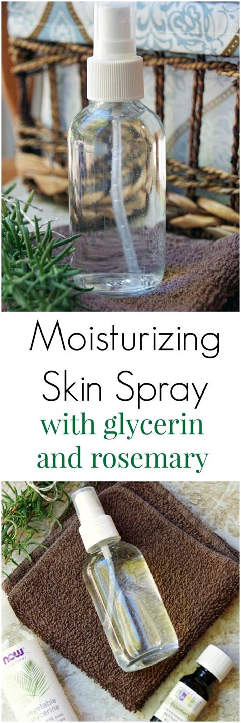 Diy Skin Moisturizing Spray With Rosemary And Glycerin Spray
