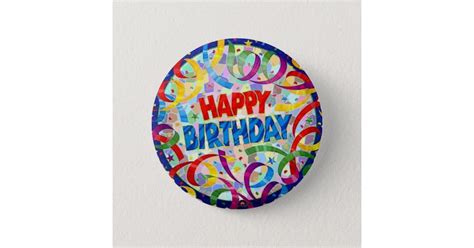 Happy Birthday Party Button Zazzle