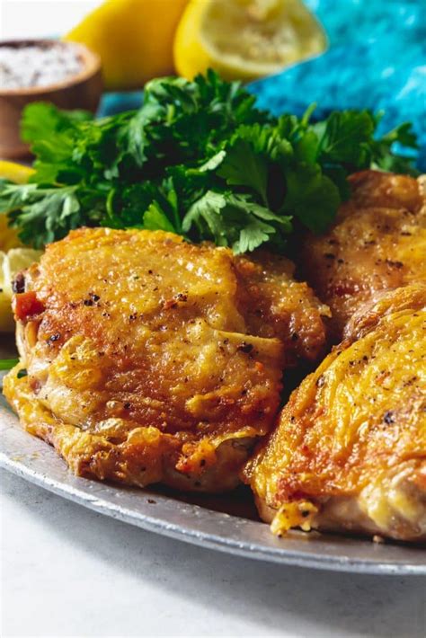 Crispy Chicken Thighs A Staple Dinner Recipe Jo Eats