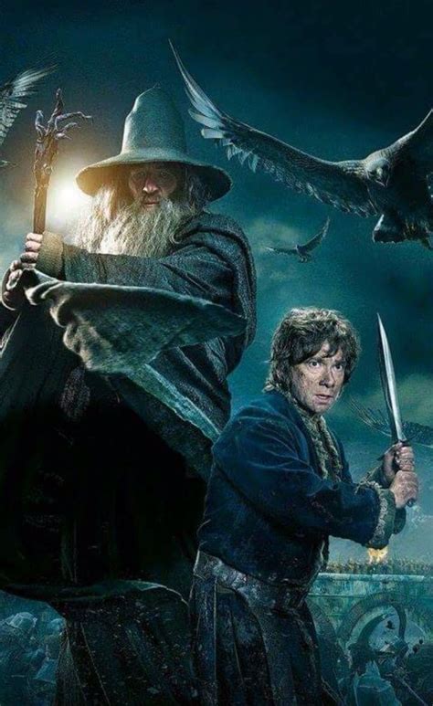 Bilbo And Gandalf Fighting Together Hobbit Bilbo Bilbo Baggins Lotr