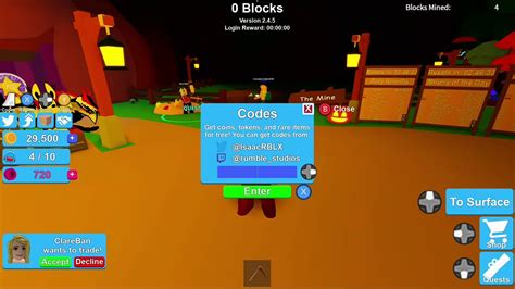 Roblox Mining Simulator Codes Part 4 Youtube
