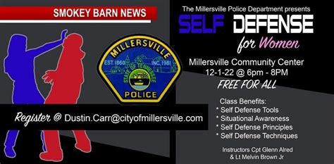 Free Millersville Self Defense For Women Register Today Smokey Barn News