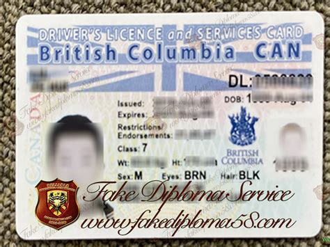 Purchase British Columbia Driver License Buy Fake Diploma Buy Fake