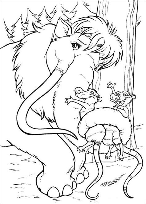 Kids N Coloring Page Ice Age 2 Ice Age 2