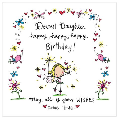 Dearest Daughterhappy Happy Happy Birthday Birthday Wishes For
