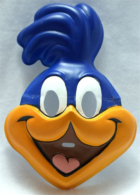 Looney Toons Roadrunner Vintage Halloween Mask Warner Bros 1989