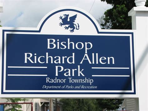 Tylers Ame History Notes Bishop Richard Allen Park