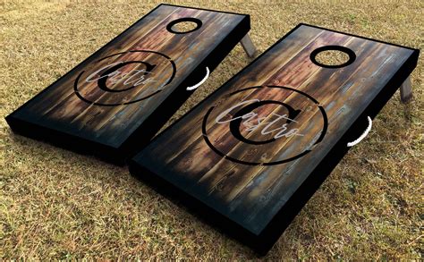 Rustic Barnwood Cornhole Custom Cornhole Boards Rustic Etsy