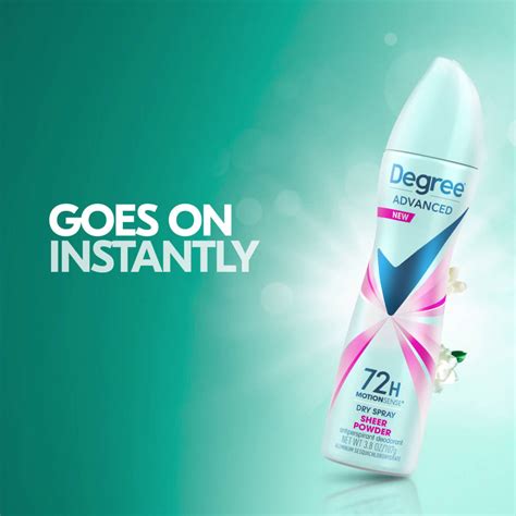 Degree Advanced 72h Motionsense Dry Spray Antiperspirant Deodorant 38