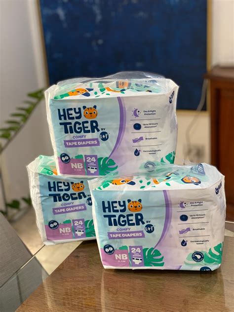 Hey Tiger Nb Tape Diapers 24s On Carousell