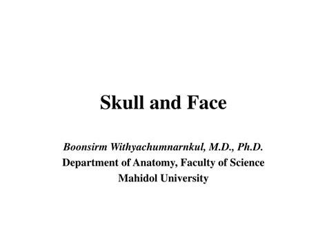 Ppt Skull And Face Powerpoint Presentation Free Download Id1377389