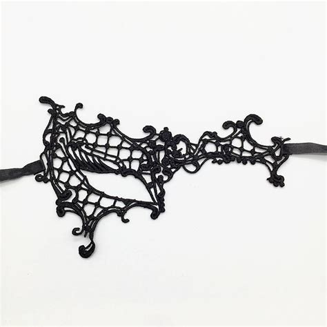 Black Color Sexy Women Lace Masquerade Mask For Carnival Halloween Half