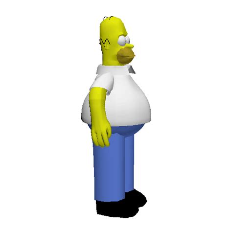 Homer Simpson 3d Old Internet Animated  Simpsons Old And Vintage