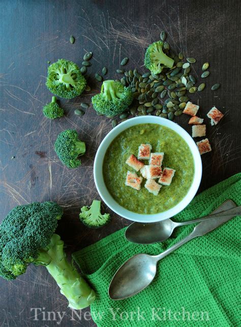 Broccoli Soup With Croutons Tiny New York Kitchen