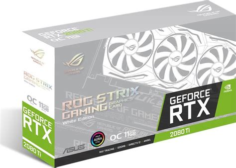 Asus Geforce Rtx 2080 Ti 11gb Rog Strix White 90yv0dy3 M0nm00