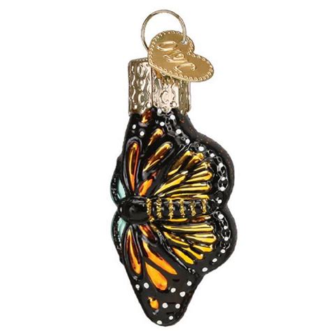 Old World Christmas Gumdrops Mini Monarch Butterfly Glass Ornament 2 Inch