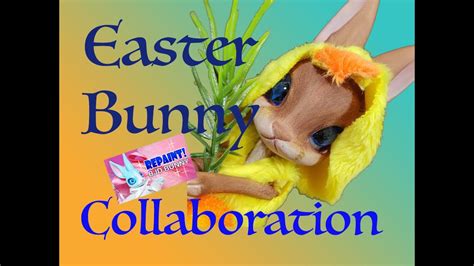 Bjd Repaint Easter Bunny Collaboration Using Dollightfuls Mini Bunny