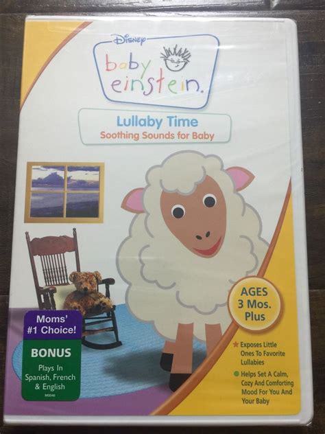 Disney Baby Einstein Lullaby Time Dvd 3 Mos Plus Soothing Sounds New
