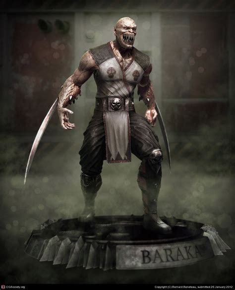 Mortal Kombat Baraka By Bernard Beneteau 3d Mortal Kombat Art